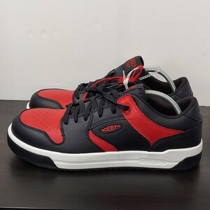 Keen Utility Work Shoes Mens Size 12 Black Red KEEN ReGEN‎ EH Safety Sneakers